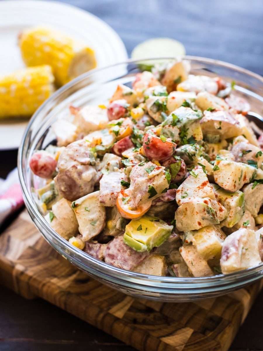 A light and fresh take on potato salad! Southwestern Potato Salad goes ...