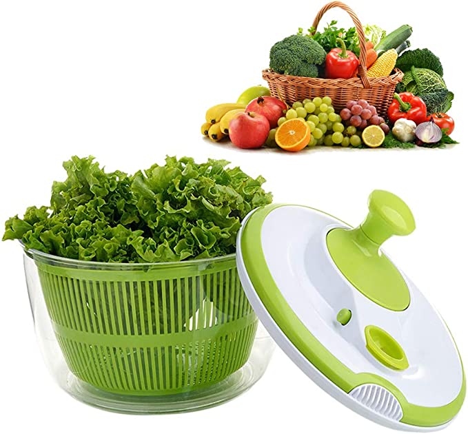 Amazon.com: salad spinners best rated, 5L Lettuce Spinner Vegetable ...