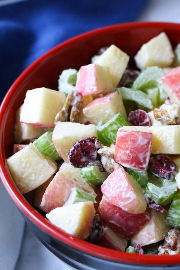 Apple Salad (with Walnuts and Raisins)