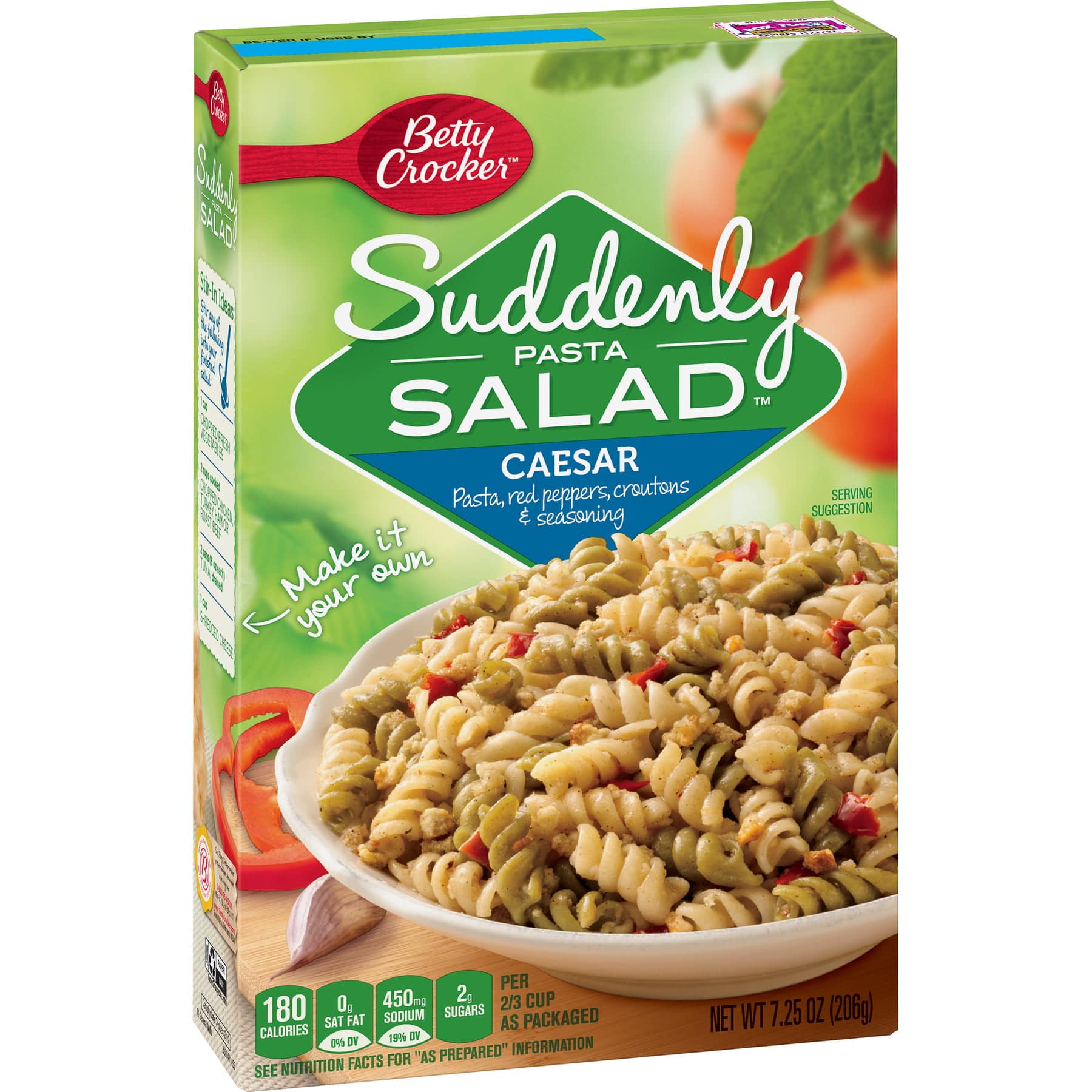 Betty Crocker Suddenly Salad Caesar Pasta Salad Dry Meals 7.25 Oz Box ...