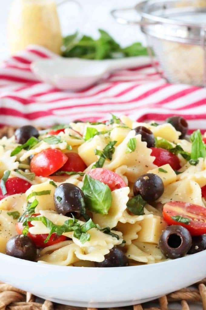 Bowtie Pasta Salad Recipe with Italian Dressing