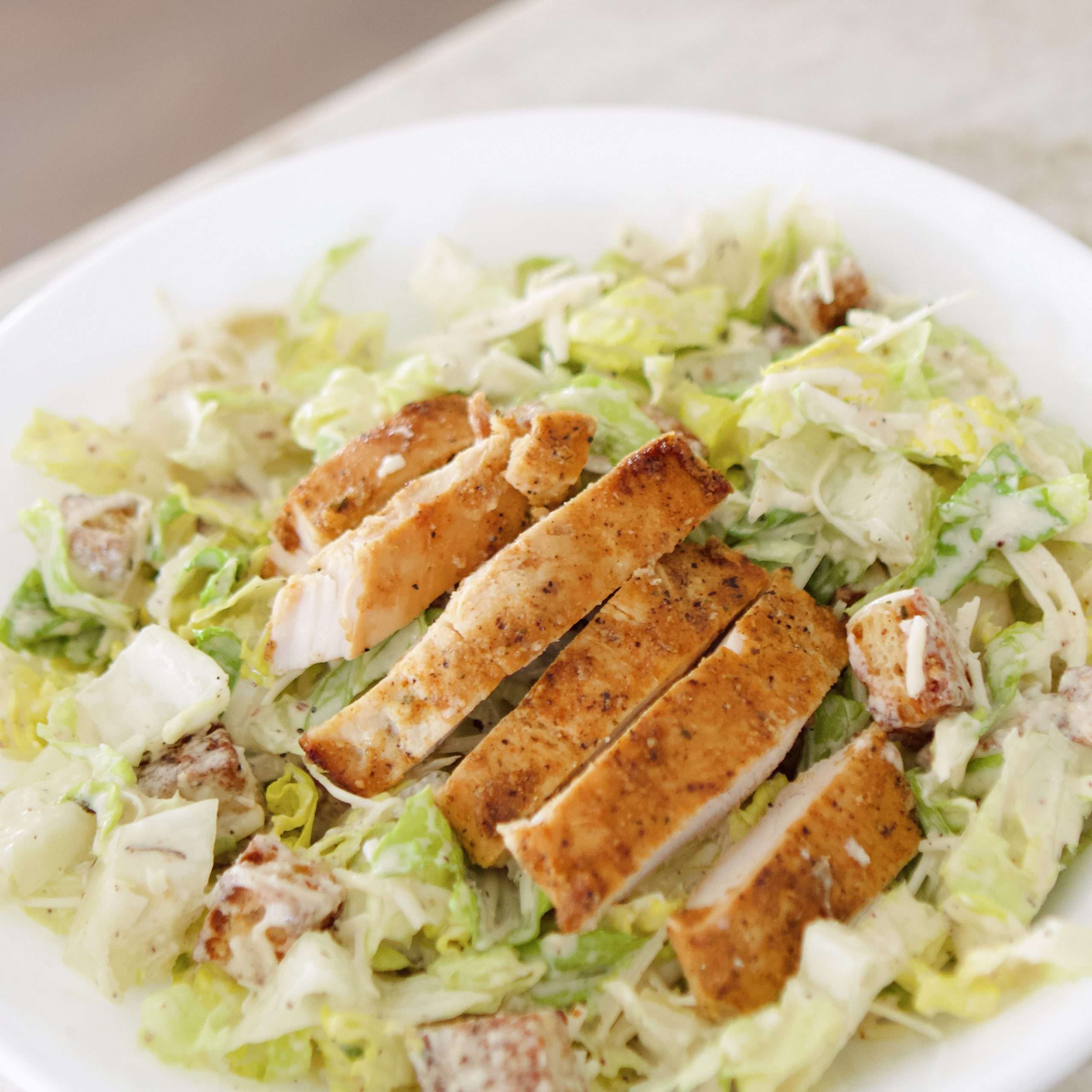 Caesar Salad Recipe with Homemade Dressing &  Gluten Free Croutons ...