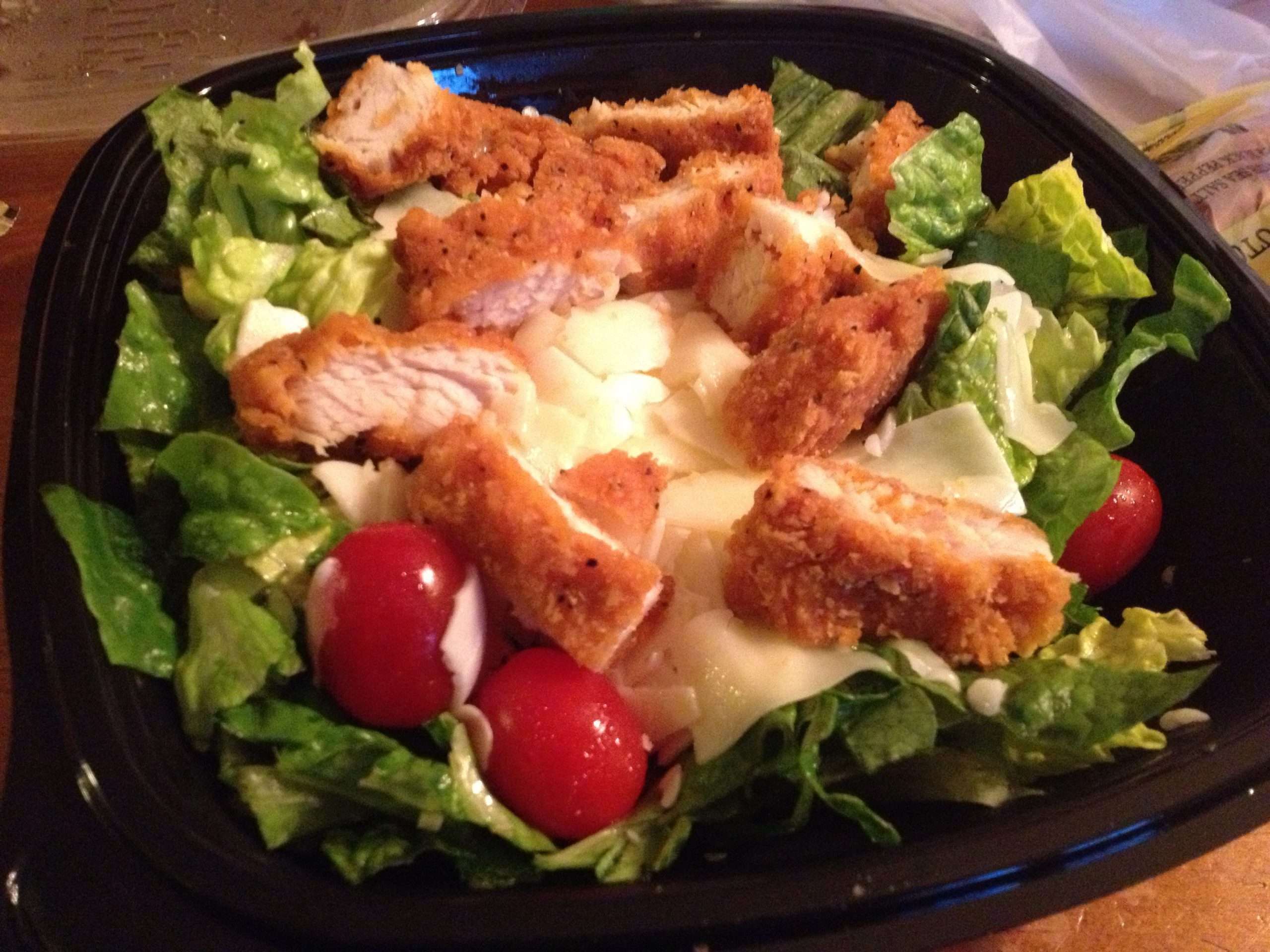 Chicken Caesar salad from Wendy