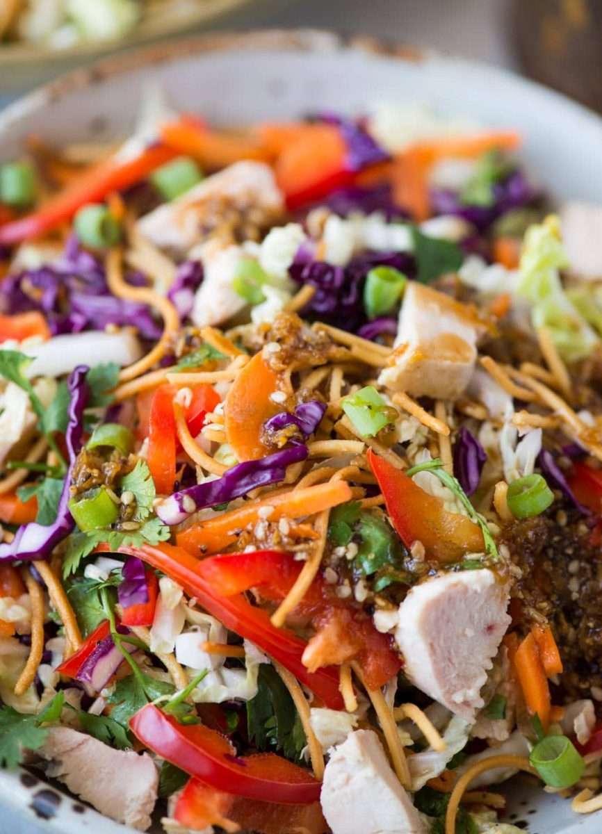 Chinese Chicken Salad With Sesame Dressing