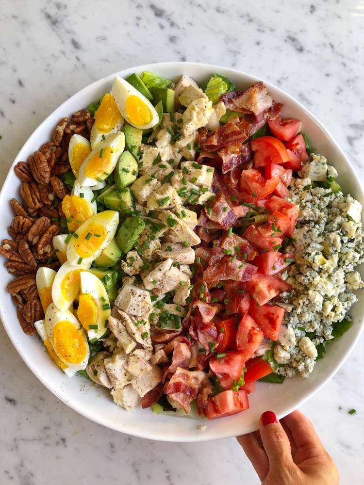 Cobb Salad with Easy Cobb Salad Dressing! â¢ Hip Foodie Mom