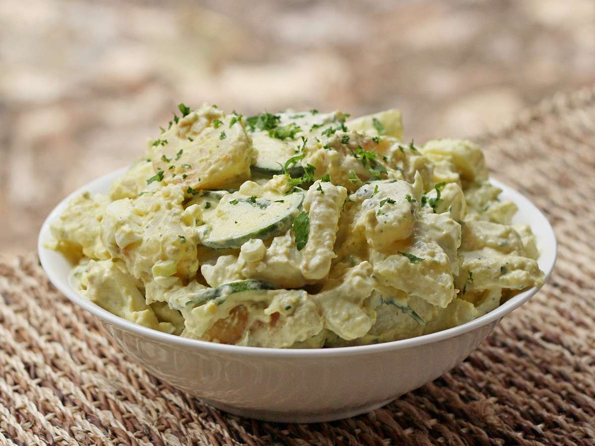 Cookistry: Idaho Home Fry Potato Salad with Poblano Mayonnaise