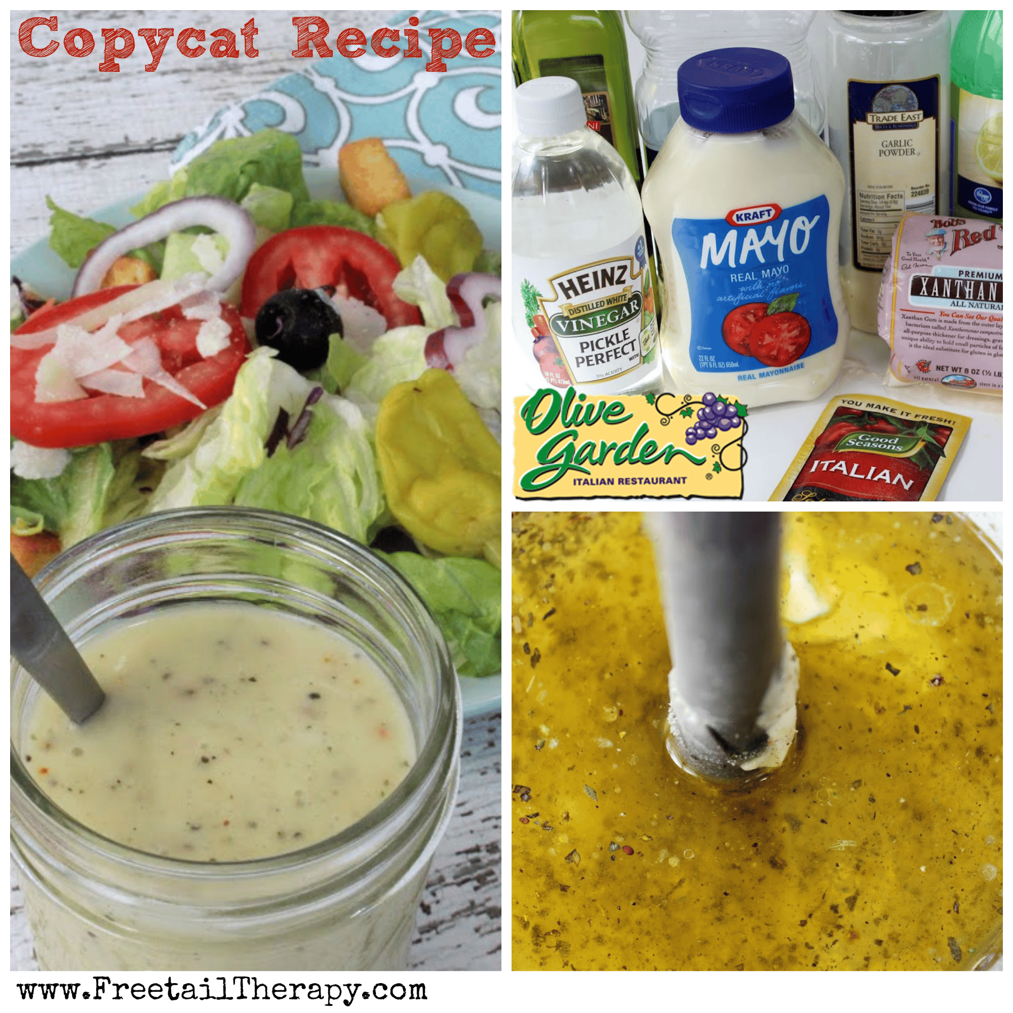 Copycat Olive Garden Salad Dressing Recipe