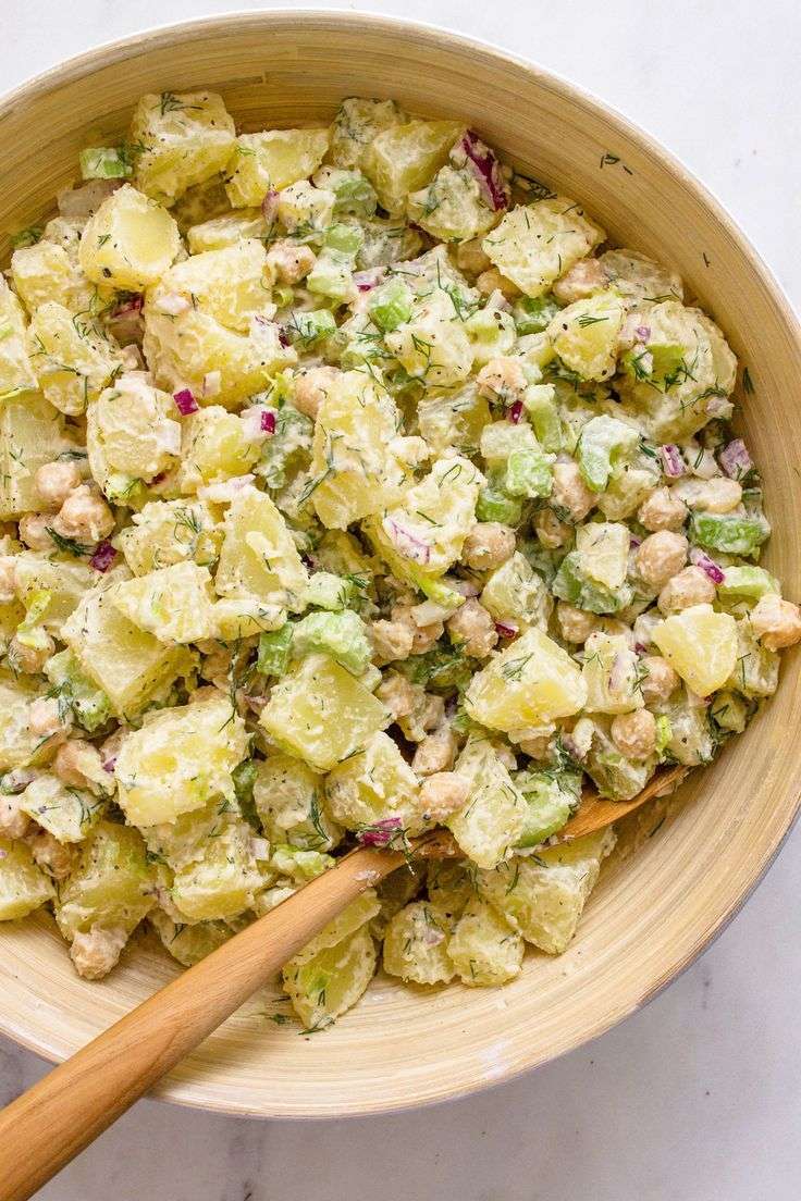 Creamy Chickpea &  Potato Salad: