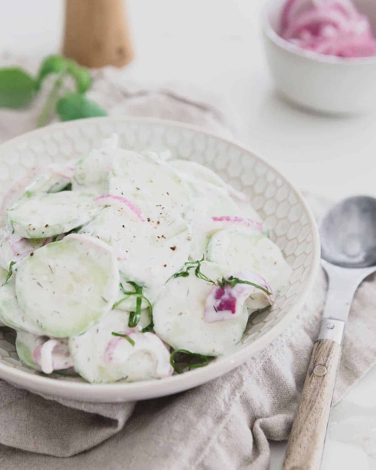 Creamy Cucumber Salad Recipe With Mayo