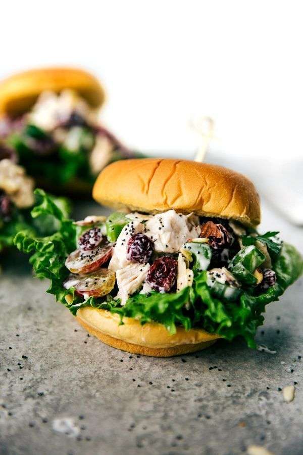 Delicious, fast &  easy to make, LOW CALORIE chicken salad sandwiches ...
