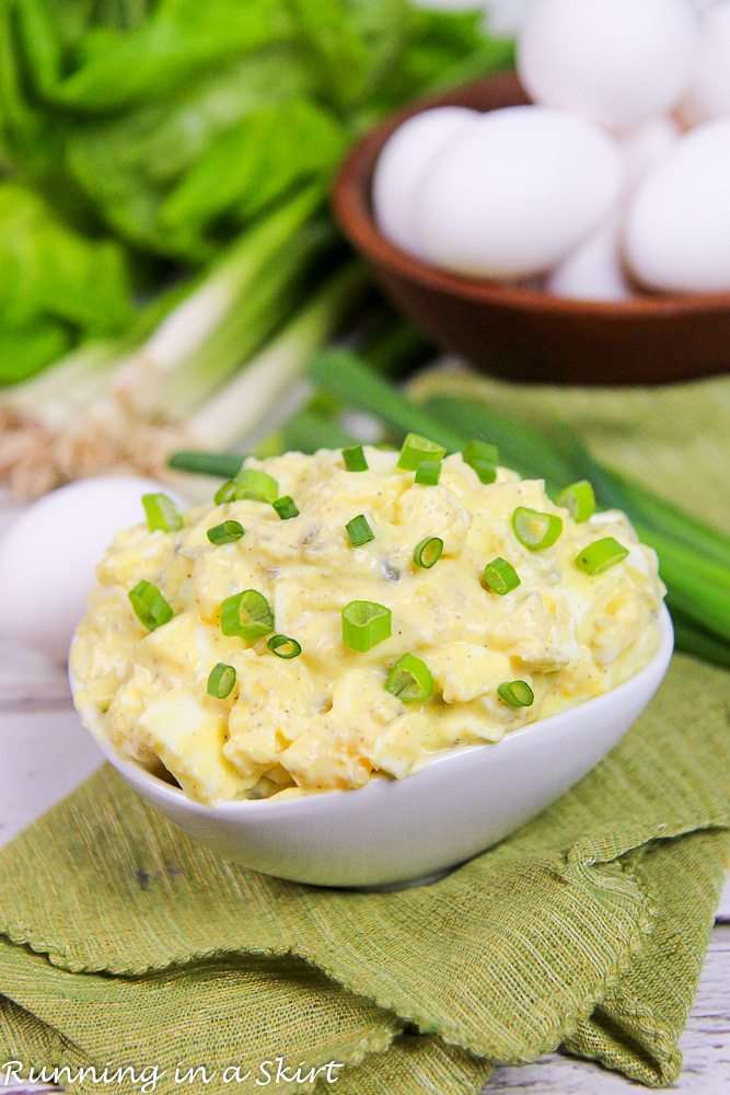 Easy 5 Ingredient Egg Salad recipe with Greek Yogurt