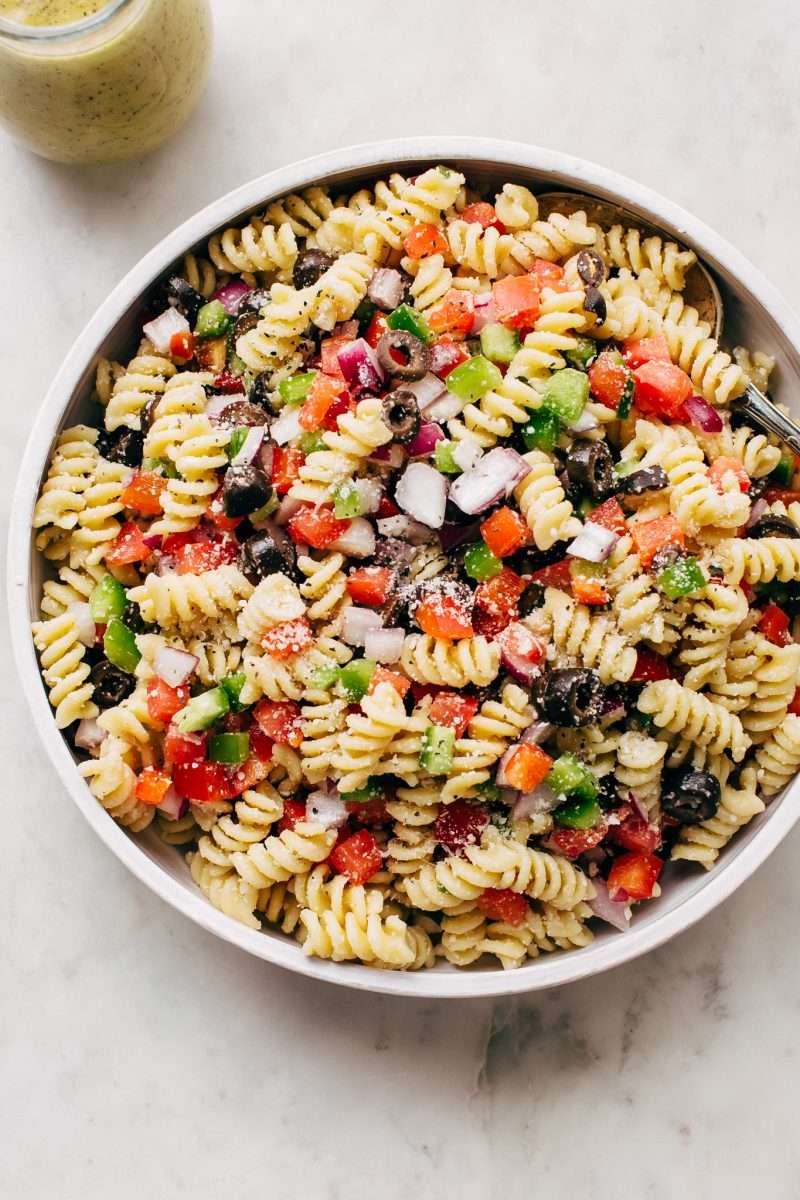 Easy California Pasta Salad with Italian Dressing Recipe