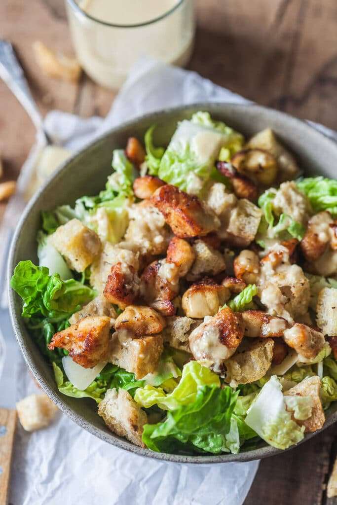 Easy Chicken Caesar Salad with Worry
