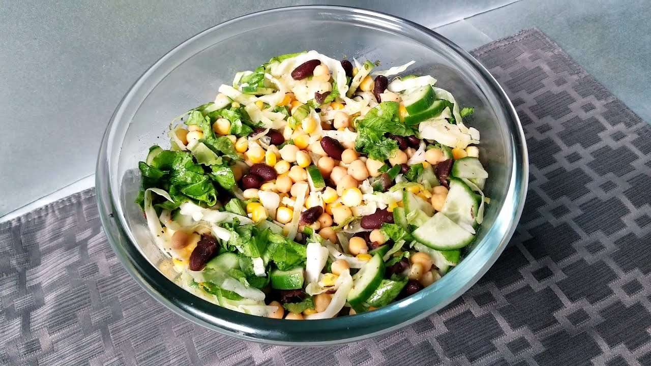 Easy Salad Recipe For Weight Loss / Veg Lunch &  Dinner ...