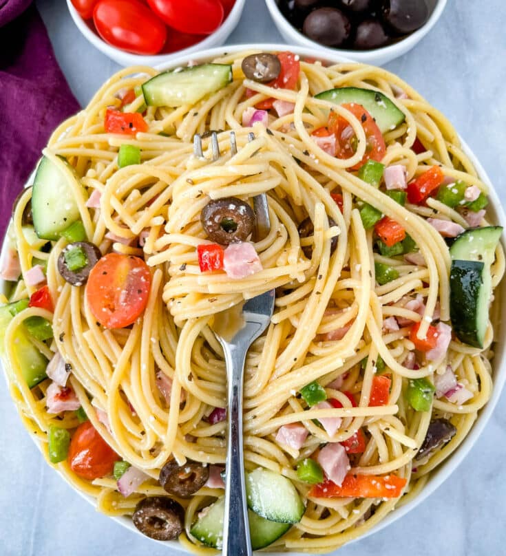 Easy Spaghetti Salad + {VIDEO}