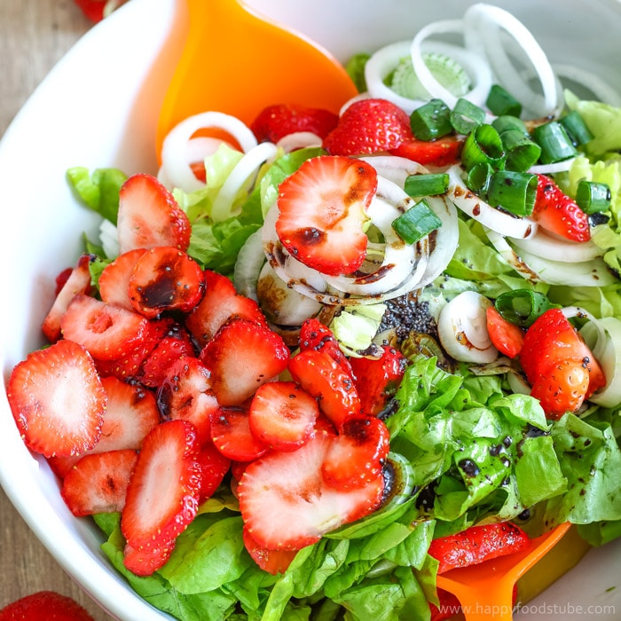Easy Strawberry Salad with Poppy Seed Dressing