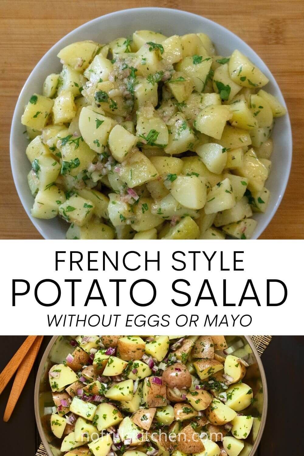 Easy Vegan Potato Salad Without Eggs &  Mayo Recipe