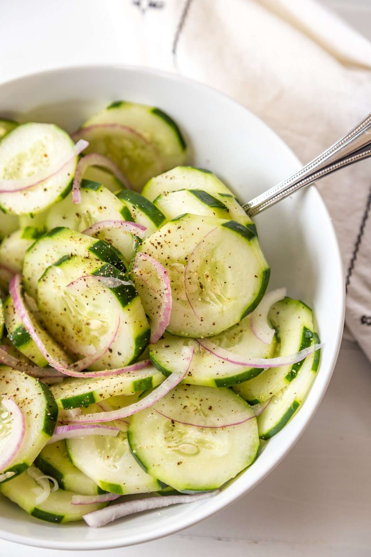 Easy Vinegar Cucumber Salad