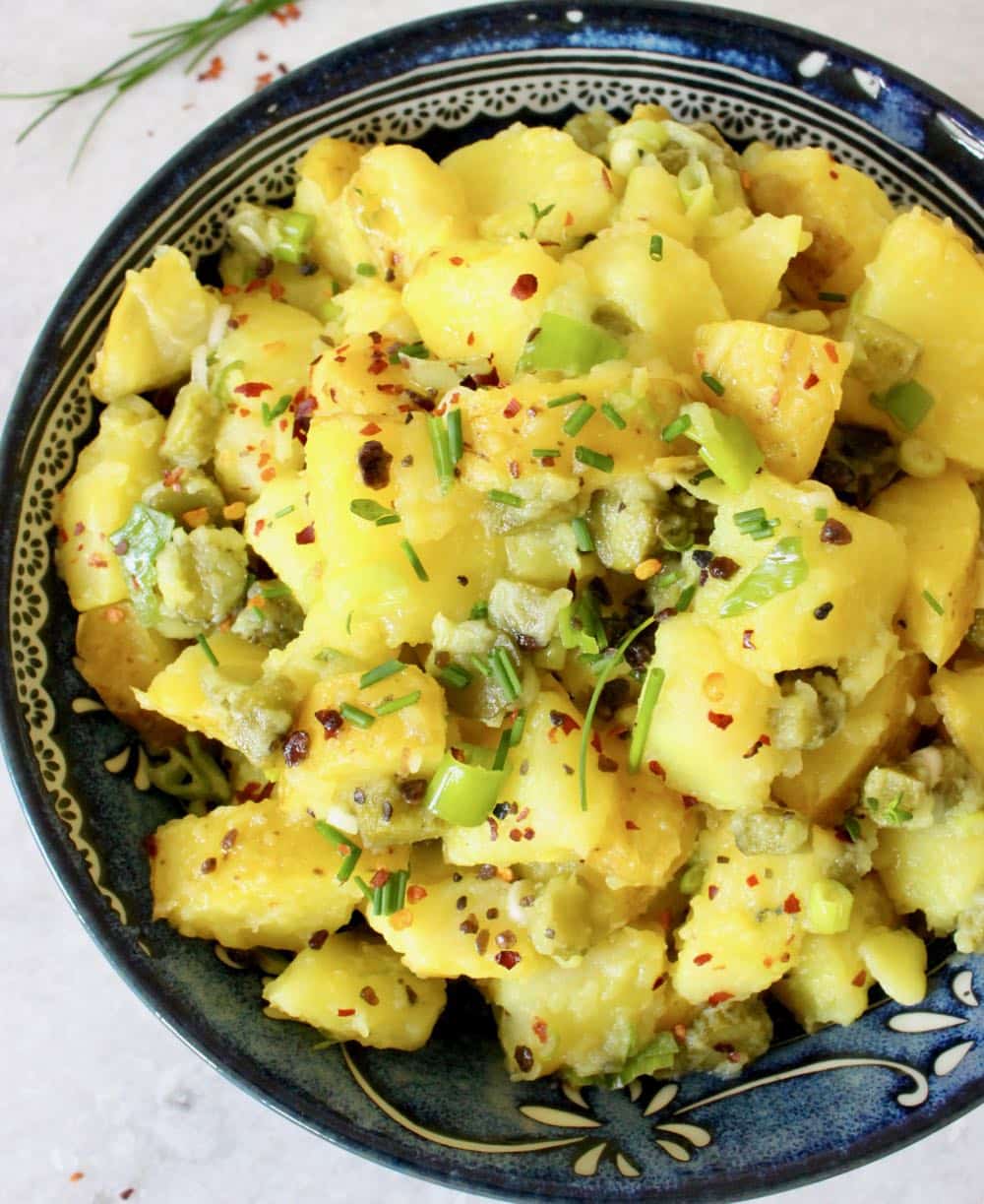 Eggless Potato Salad Recipe (Vegan)  Veggie Society