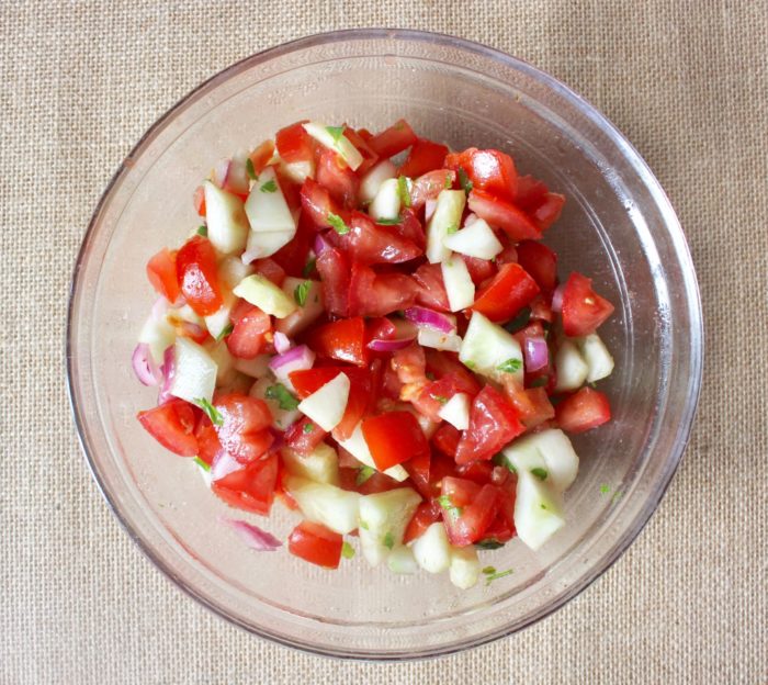 Fresh Tomato &  Cucumber Salad  Crohn