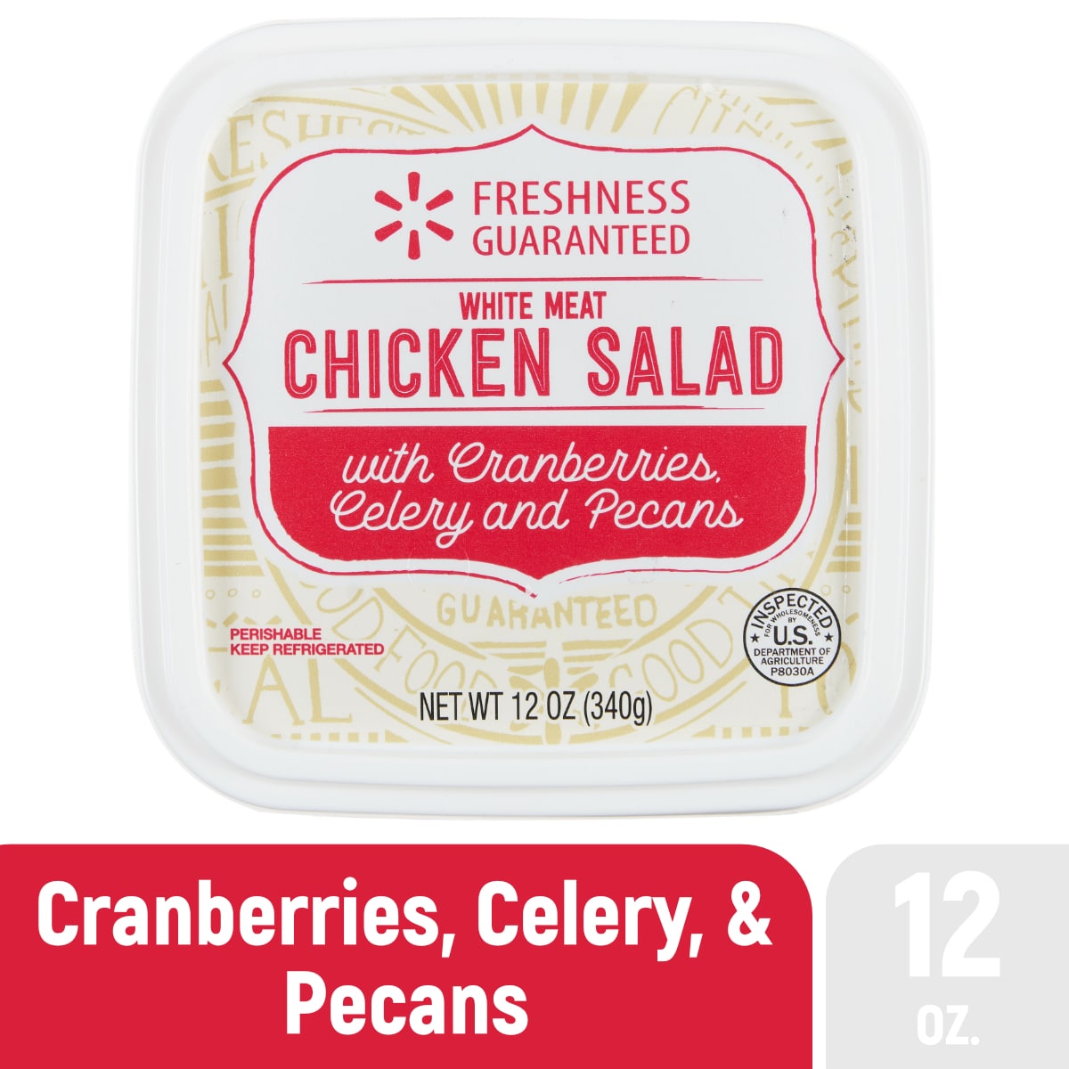 Freshness Guaranteed White Meat Chicken Salad with Cranberries, Celery ...