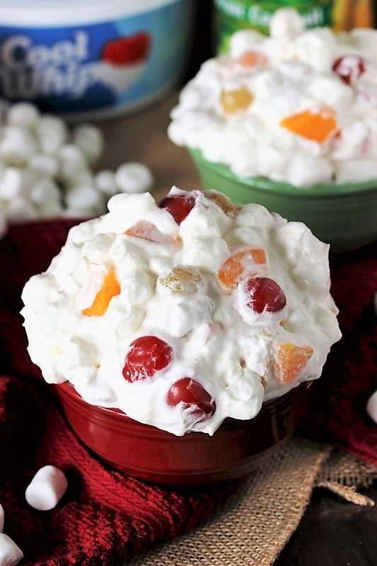 Fruit Cocktail Fluff {a.k.a. Easy Ambrosia Salad}