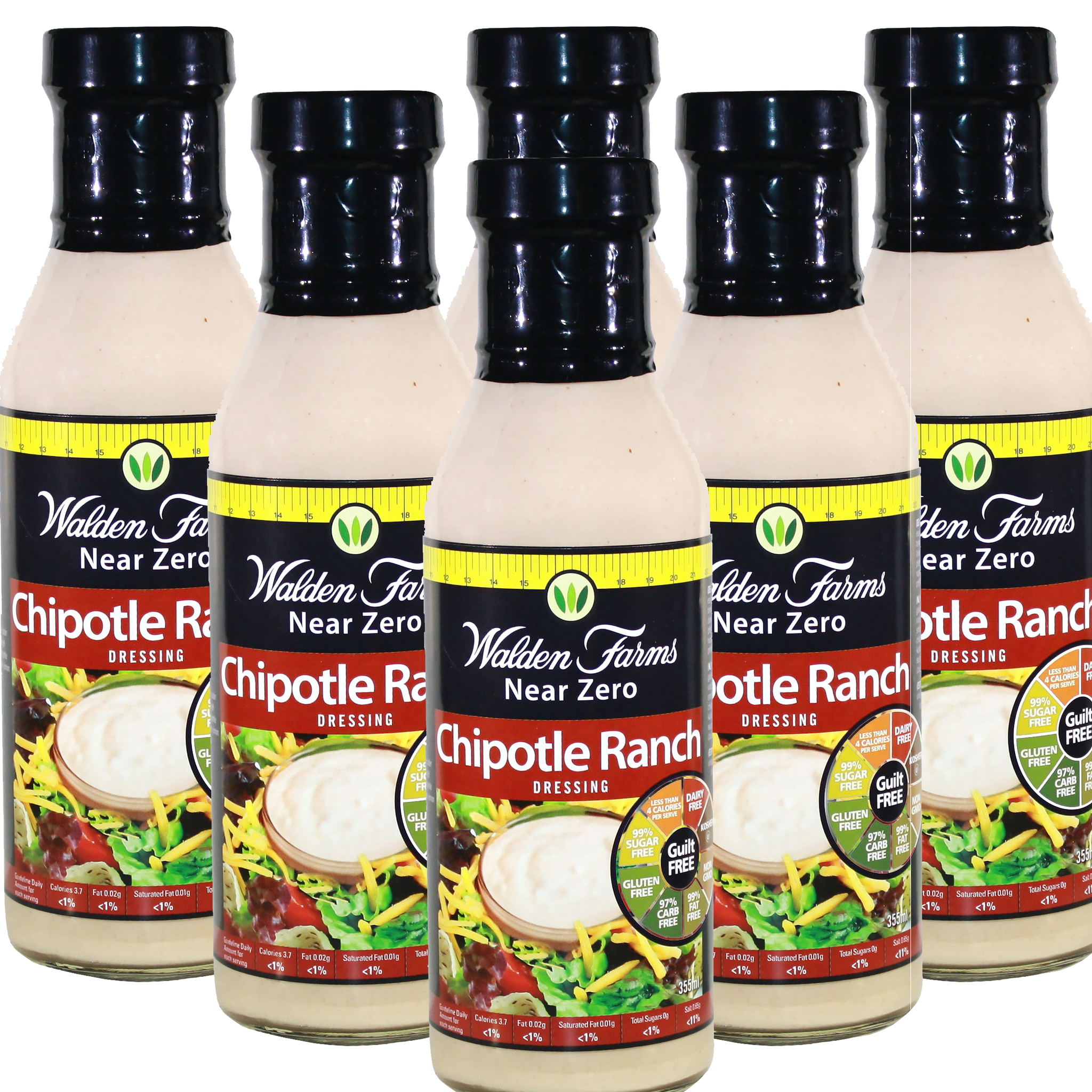 Gluten Free Chipotle Ranch Dressing with Near Zero Fats and Calories