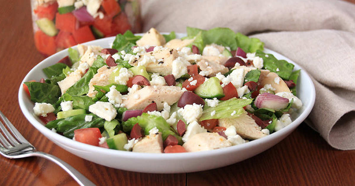 Greek Salad in a Jar Recipe, Shake Up Your Meal Plan : ObesityHelp