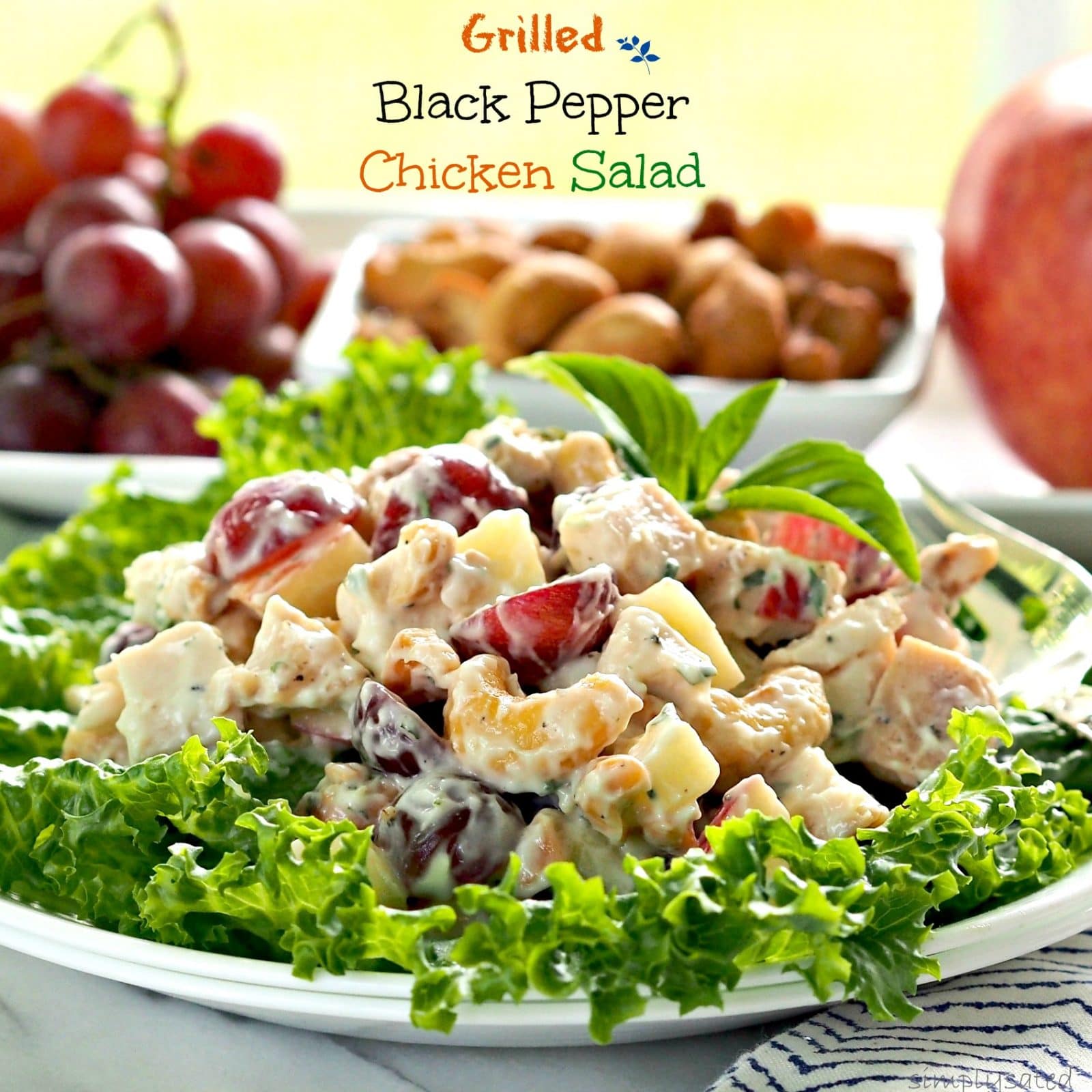 Grilled Black Pepper Chicken Salad