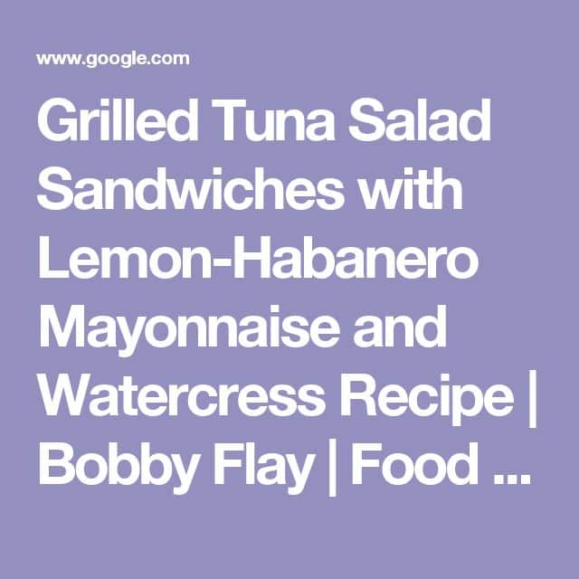 Grilled Tuna Salad Sandwiches with Lemon
