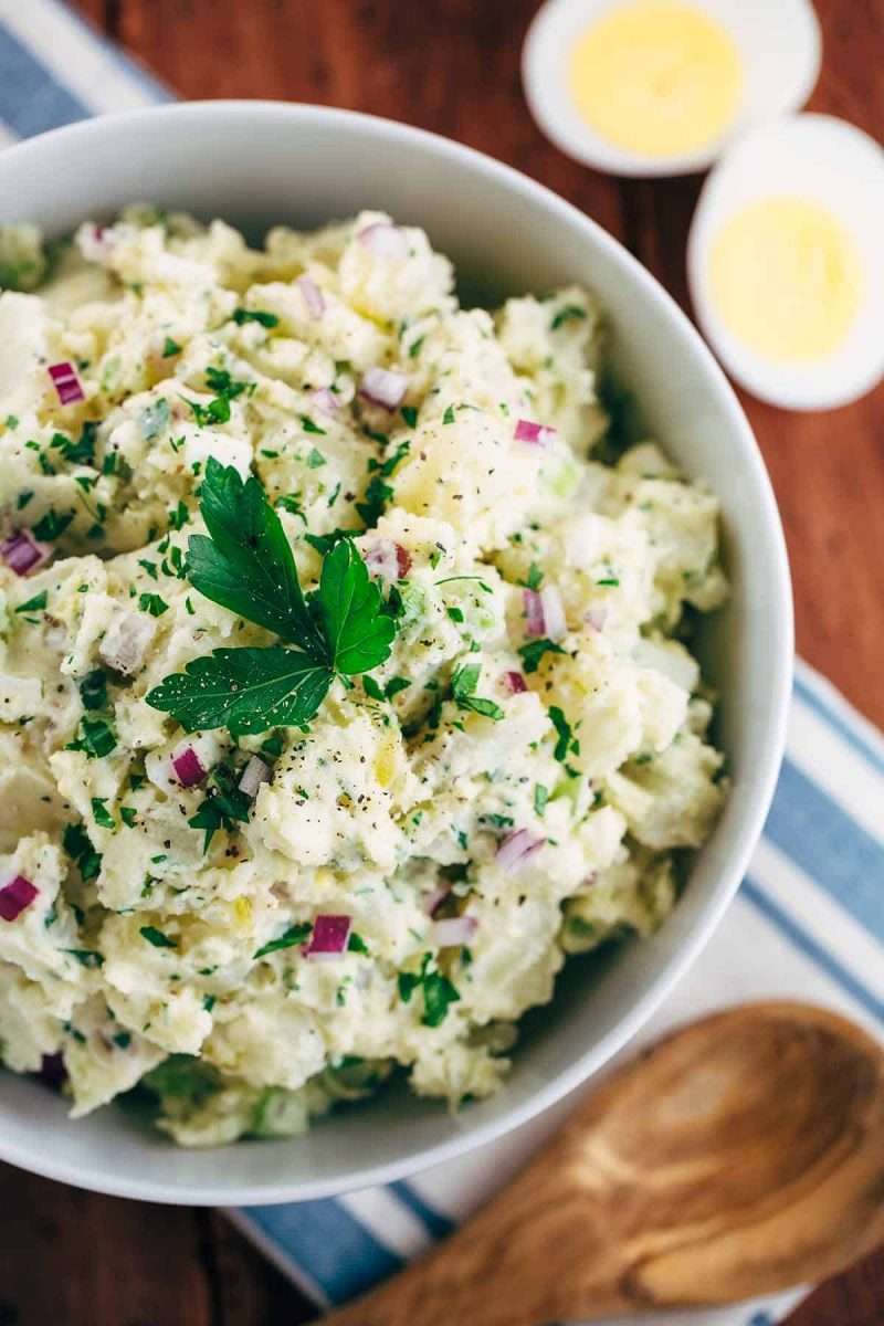 Healthier Creamy Potato Salad with Non