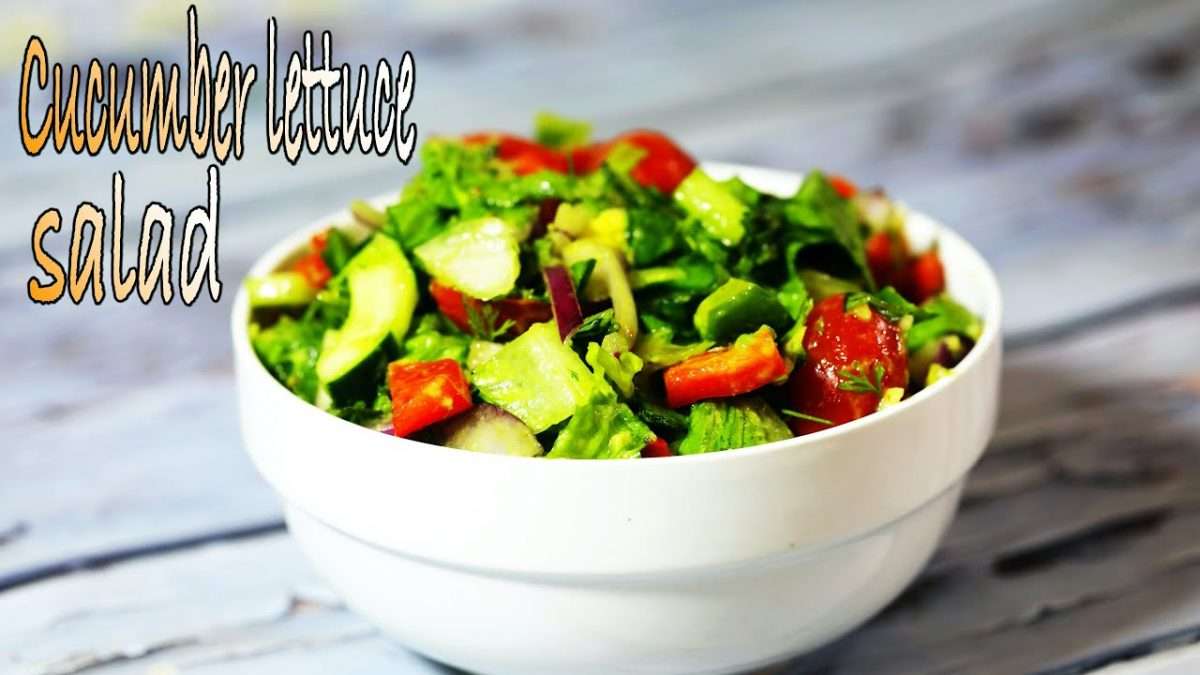 Healthy American Lettuce Salad With Italian Salad Dressing Recipe ...