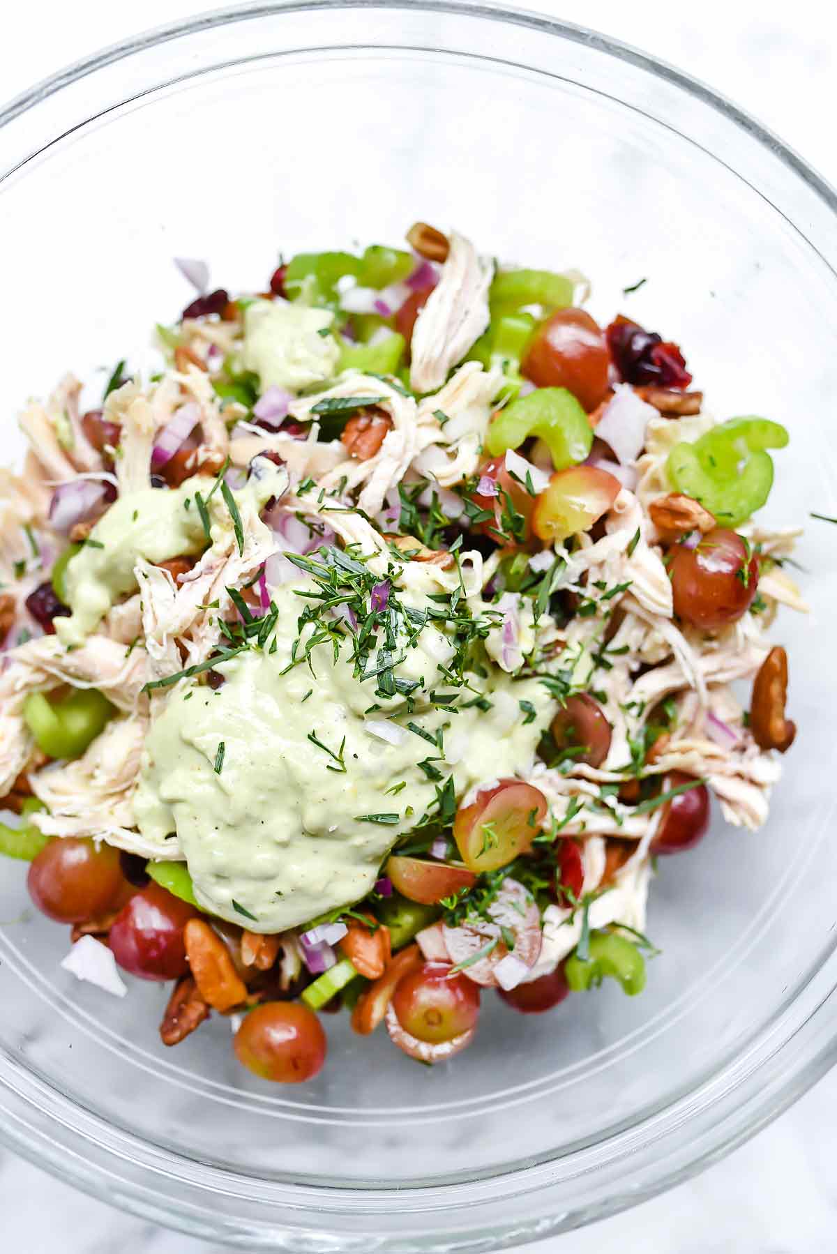 Healthy Chicken Salad (with Avocado &  Greek Yogurt ...
