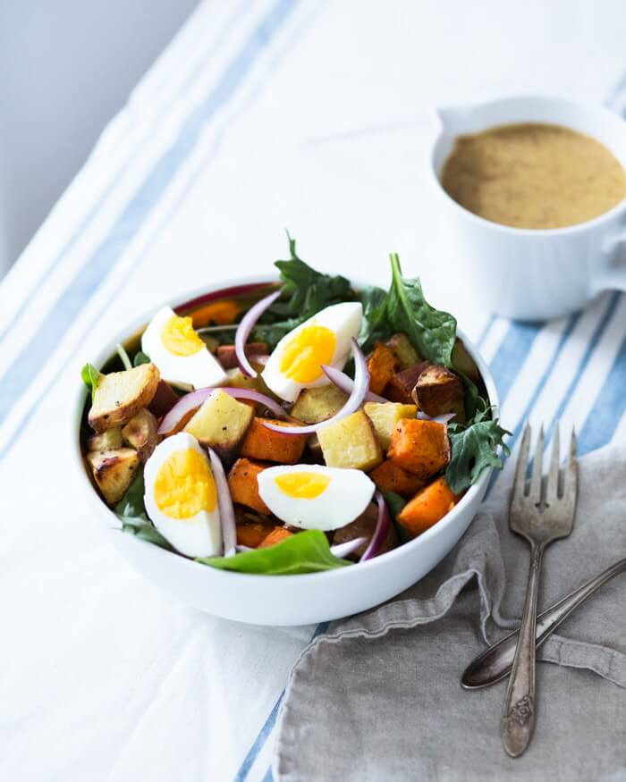 Healthy Potato Salad with Hard Boiled Egg  A Couple Cooks