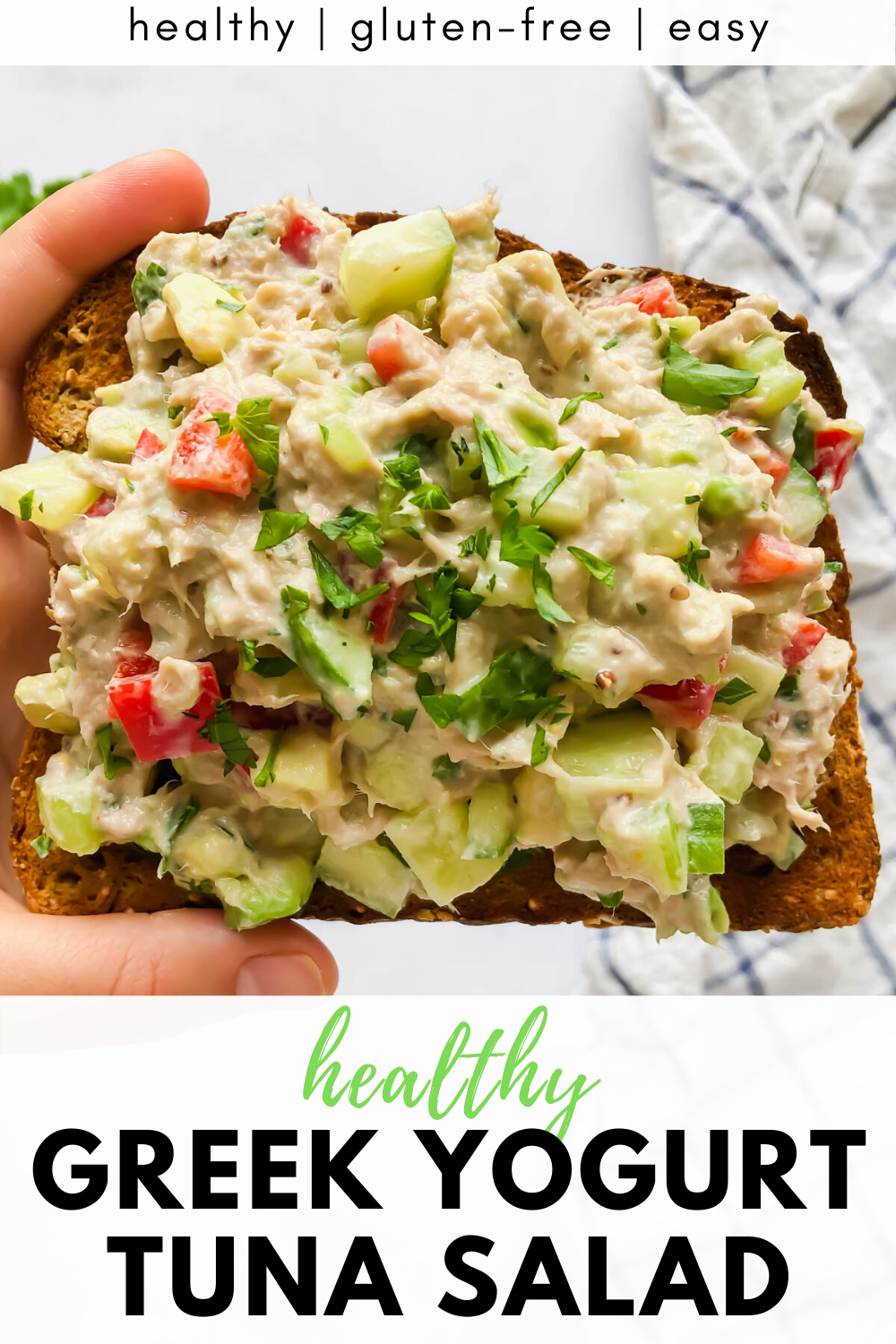 Healthy Tuna Salad with Greek Yogurt (No Mayo)