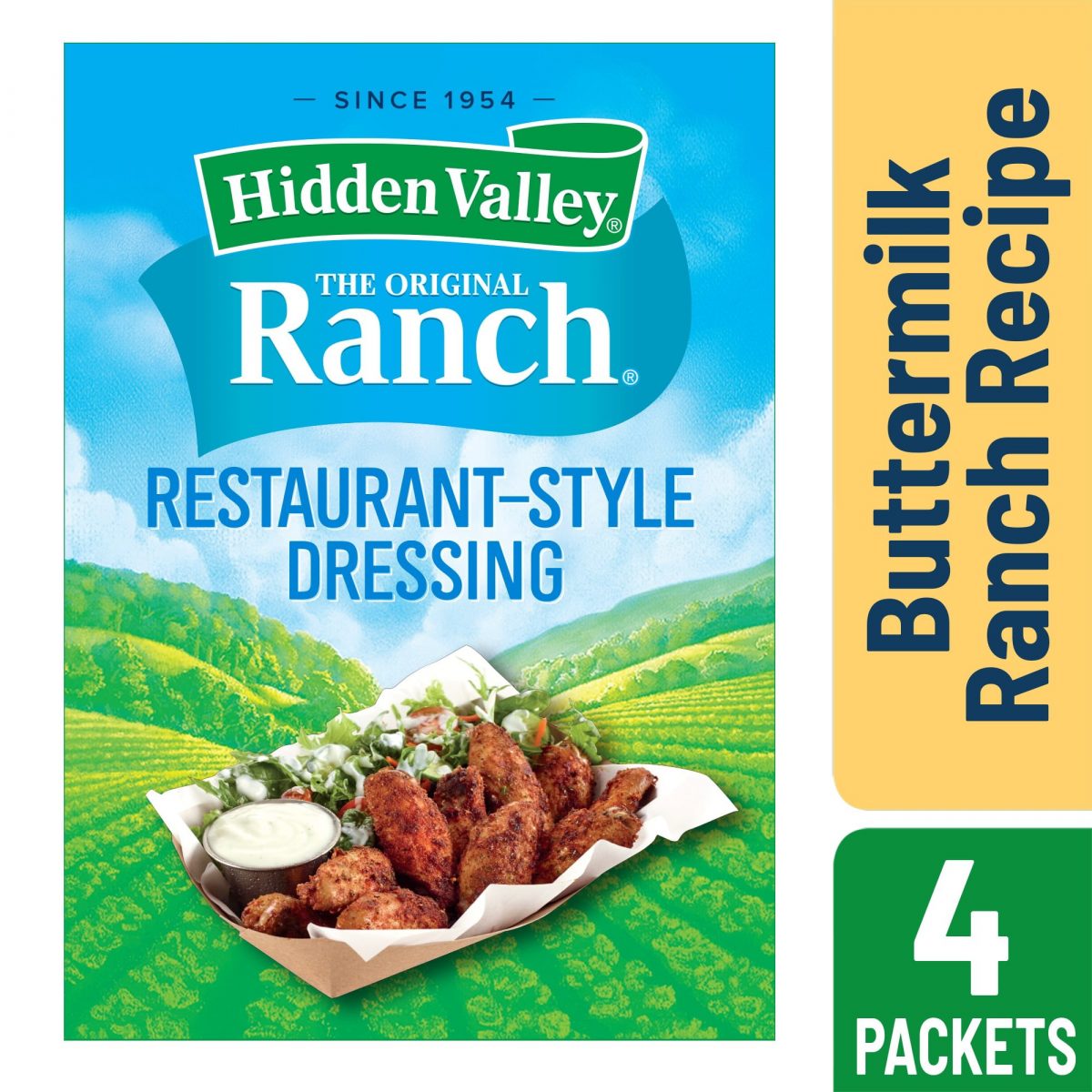 Hidden Valley Buttermilk Ranch Salad Dressing &  Seasoning Mix, Gluten ...