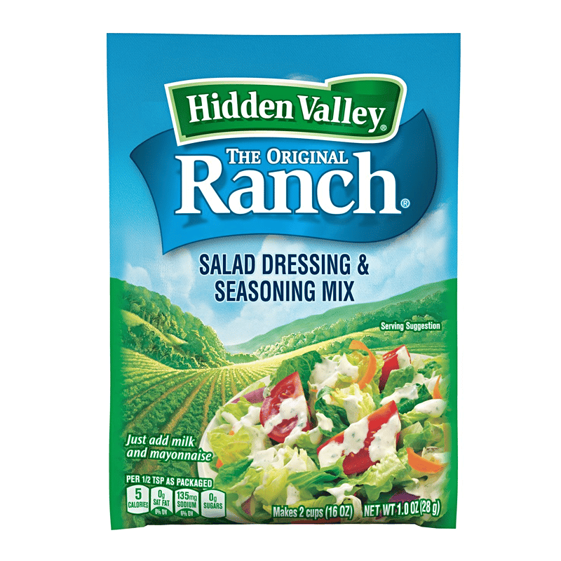 Hidden Valley Original Ranch Salad Dressing Dip Mix 1oz (28g ...