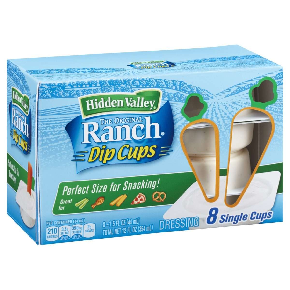 Hidden Valley To Go Cups Original Ranch Salad Dressing 8 ct  1.5 oz