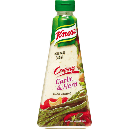 Knorr Creamy Garlic &  Herb Salad Dressing 340ml