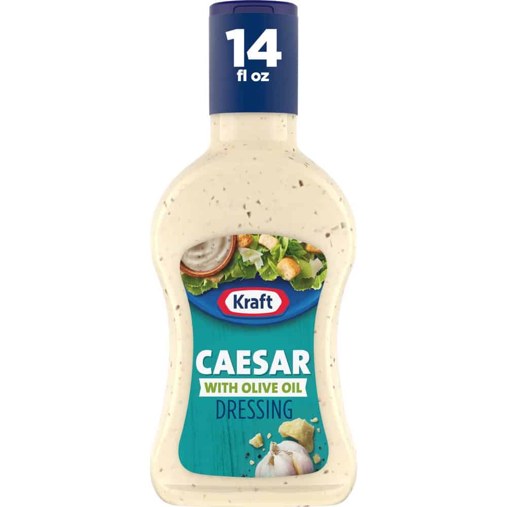 Kraft Caesar Salad Dressing with Olive Oil, 14 fl oz Bottle