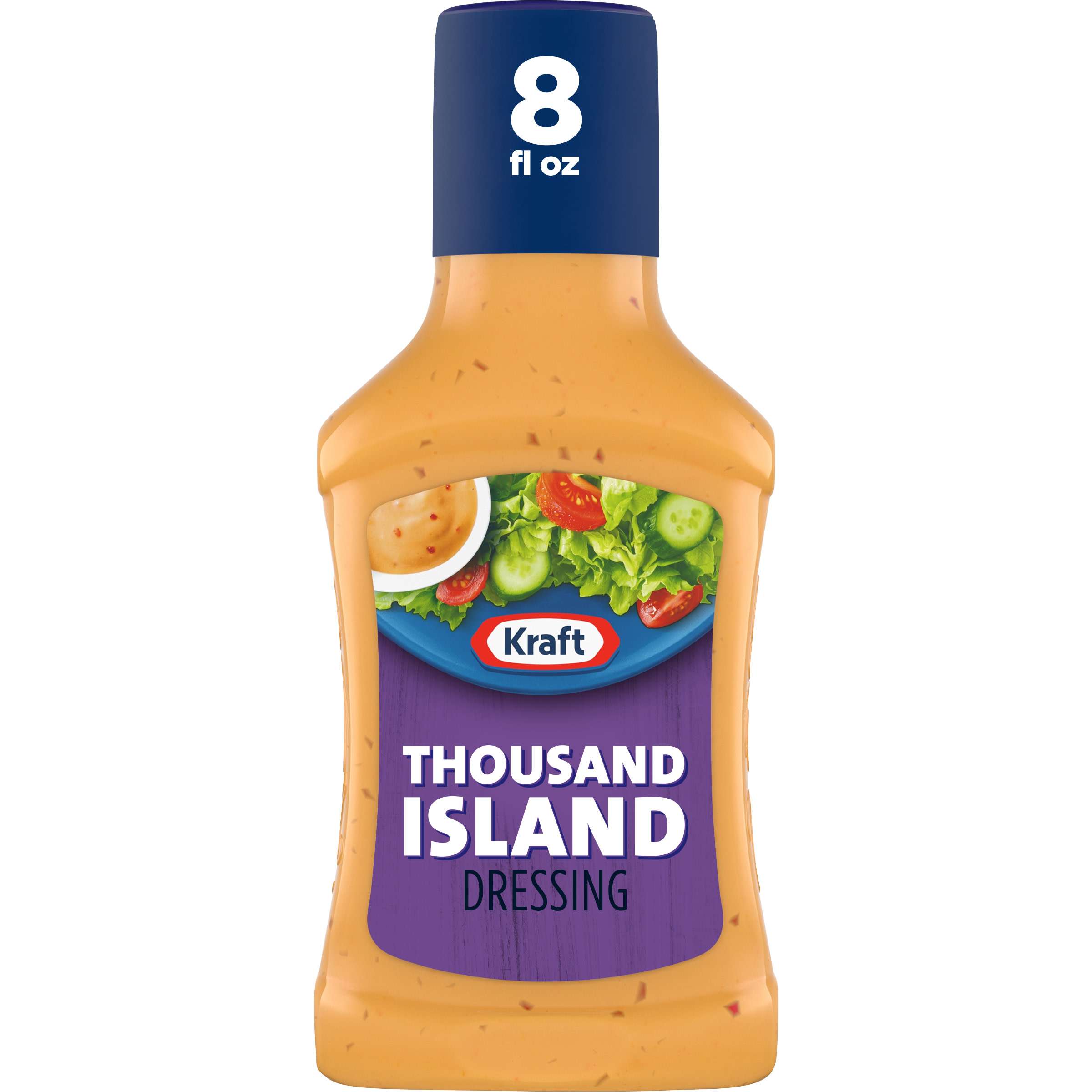 Kraft Thousand Island Salad Dressing, 8 fl oz Bottle ...