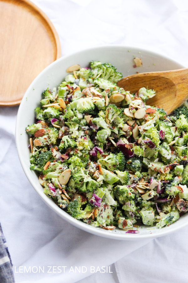Light and Easy Broccoli Salad (No Mayo)