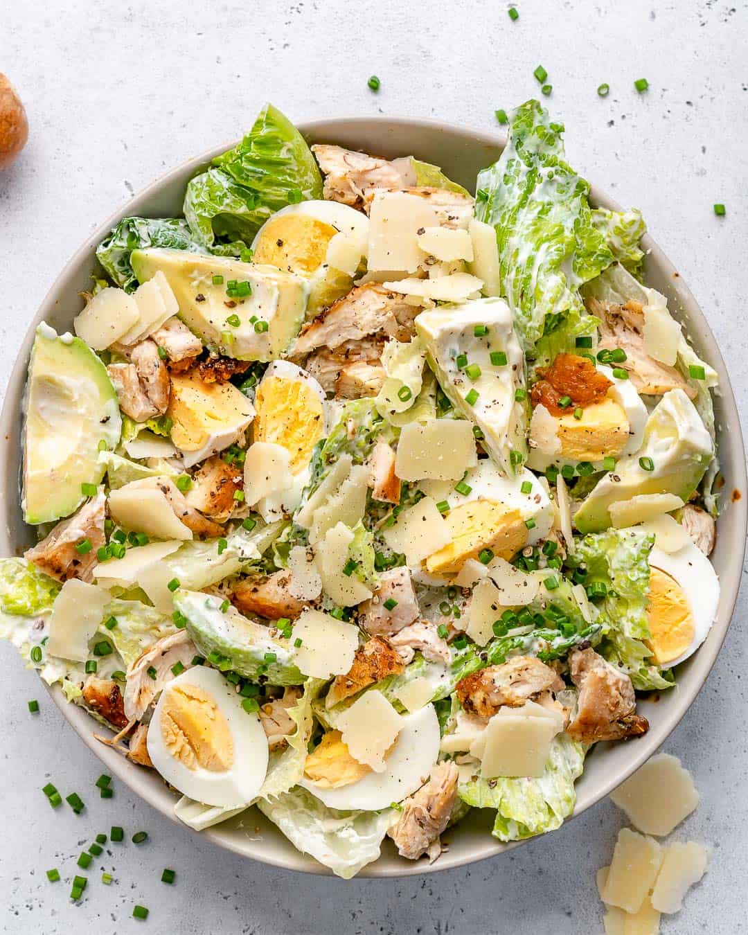 Low Carb Chicken Caesar Salad