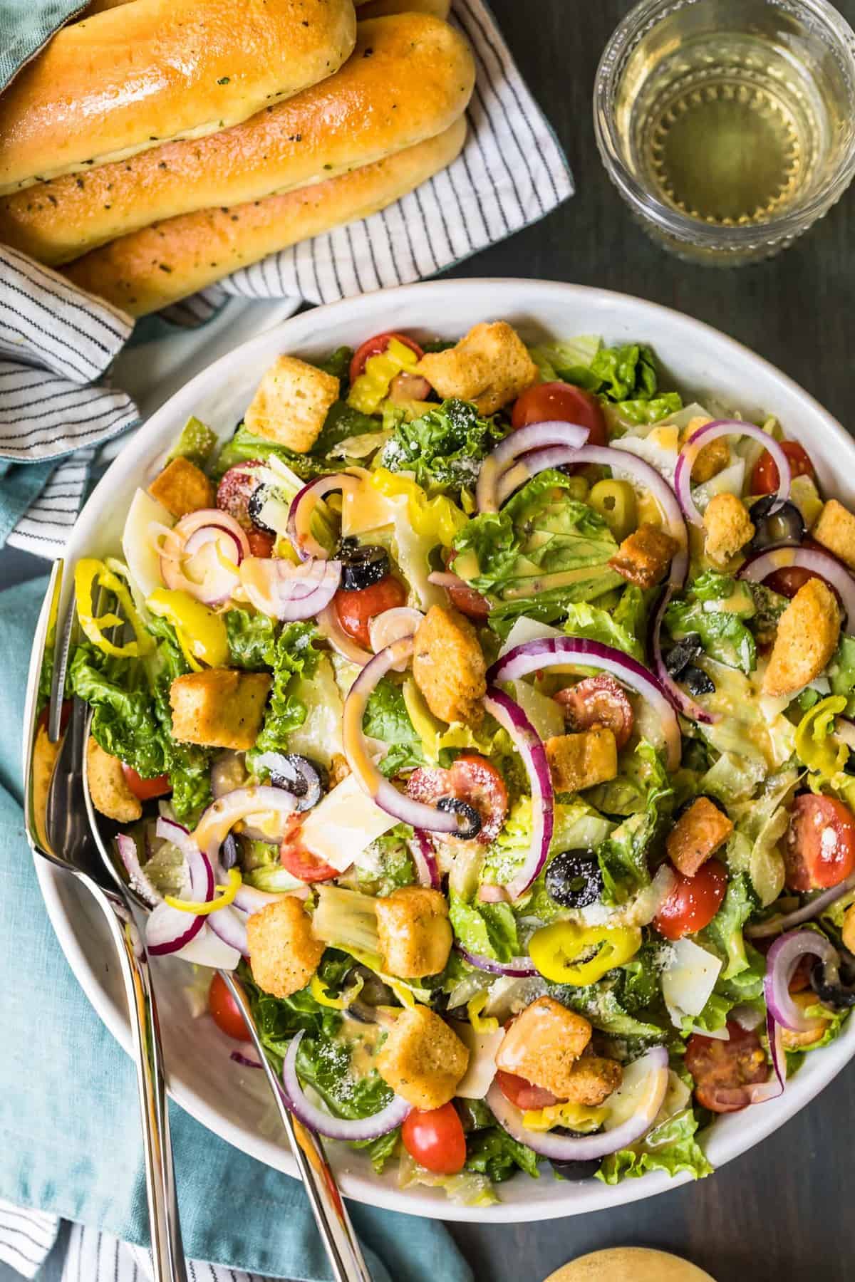 Olive Garden Salad with Copycat Dressing  Cravings Happen