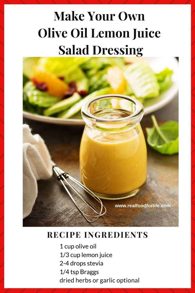Olive Oil Lemon Juice Salad Dressing Is Delicious And Easy To Make ...