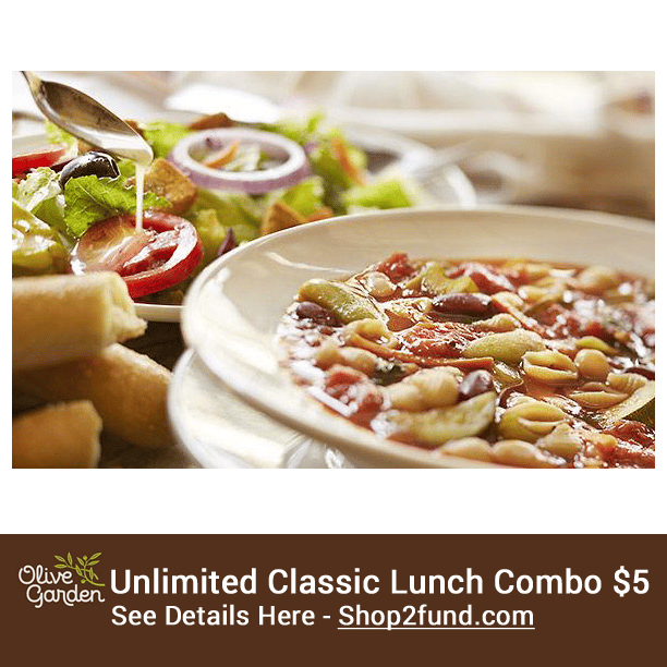 #OliveGarden is offering their Unlimited Classic #Lunch Combo for $5 ...