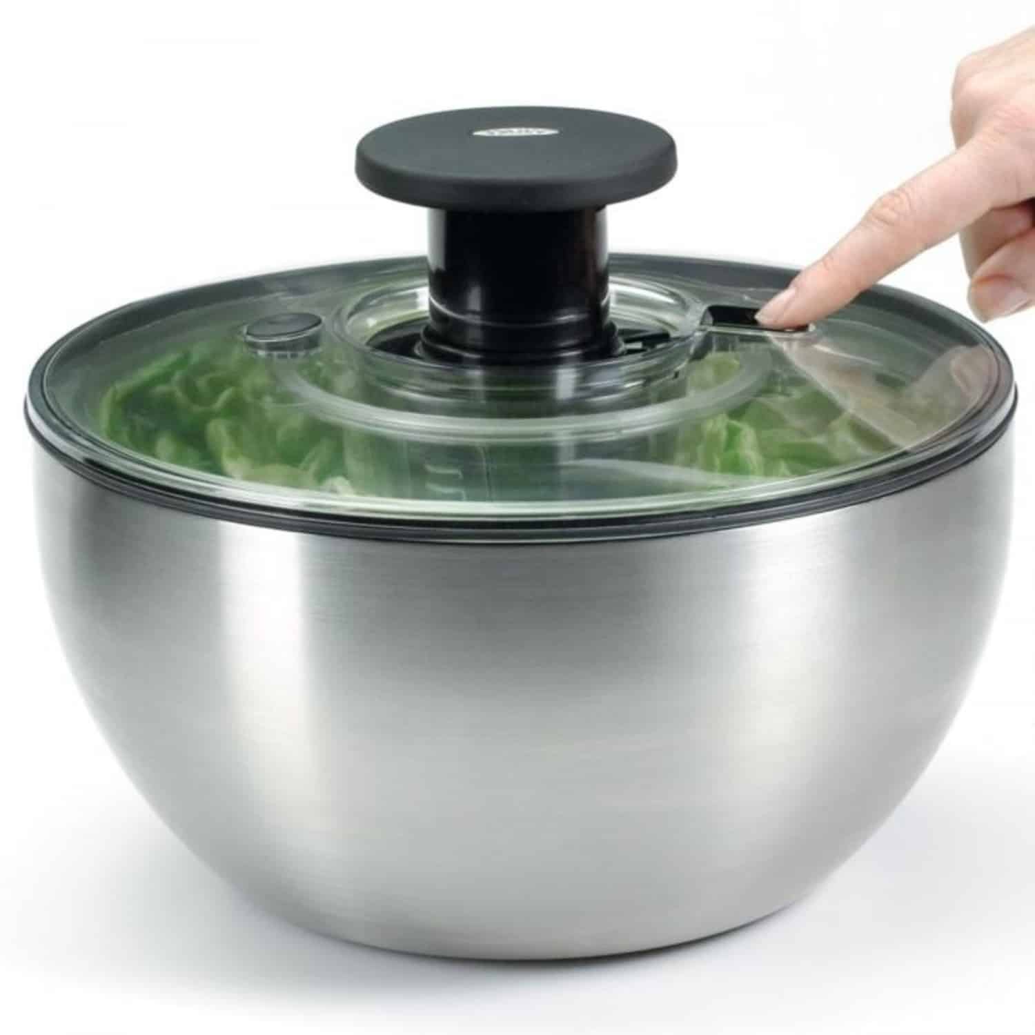 OXO Large Stainless Steel Salad Spinner