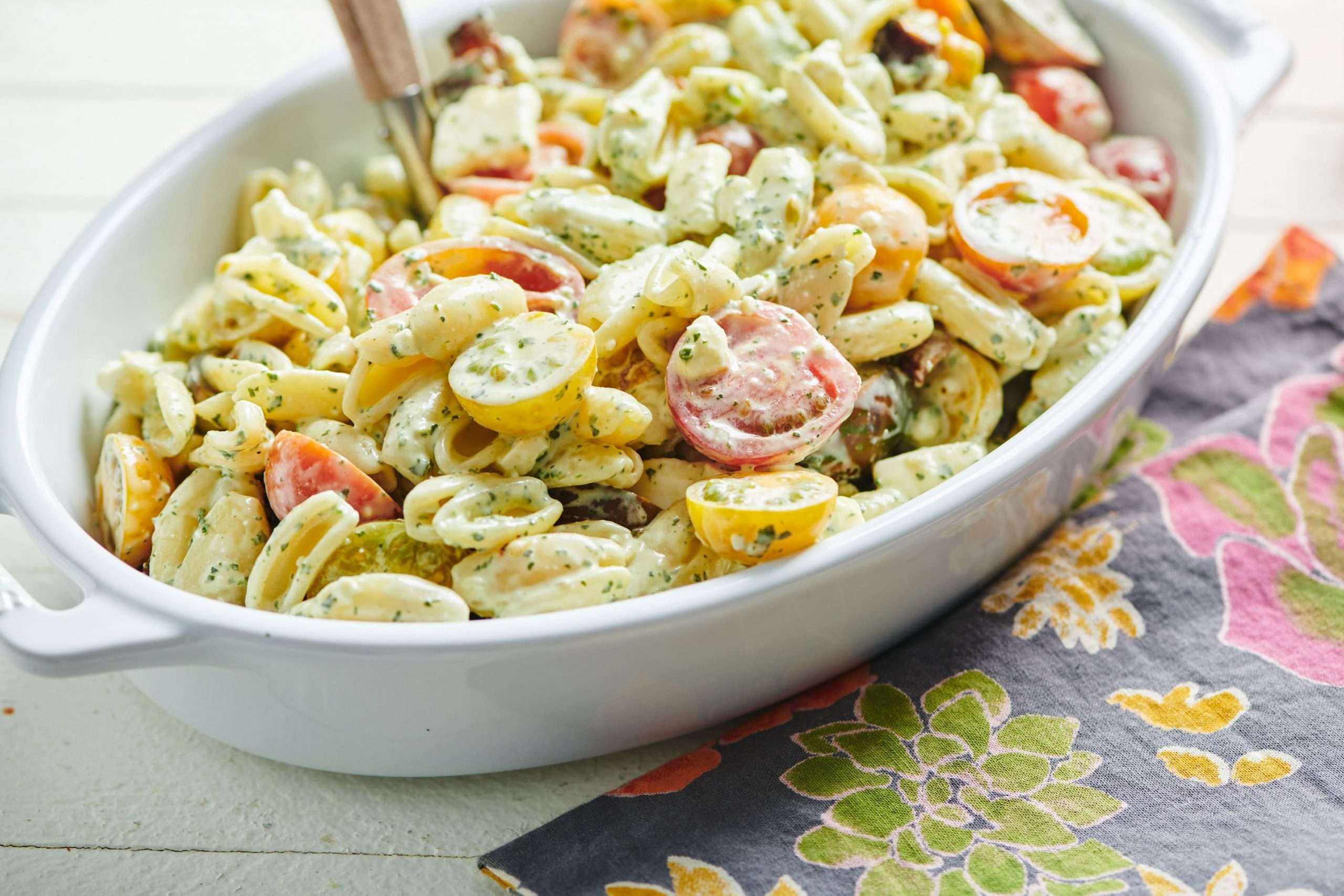 Pasta Salad with Tomatoes, Feta &  Herbed Mayonnaise  The ...