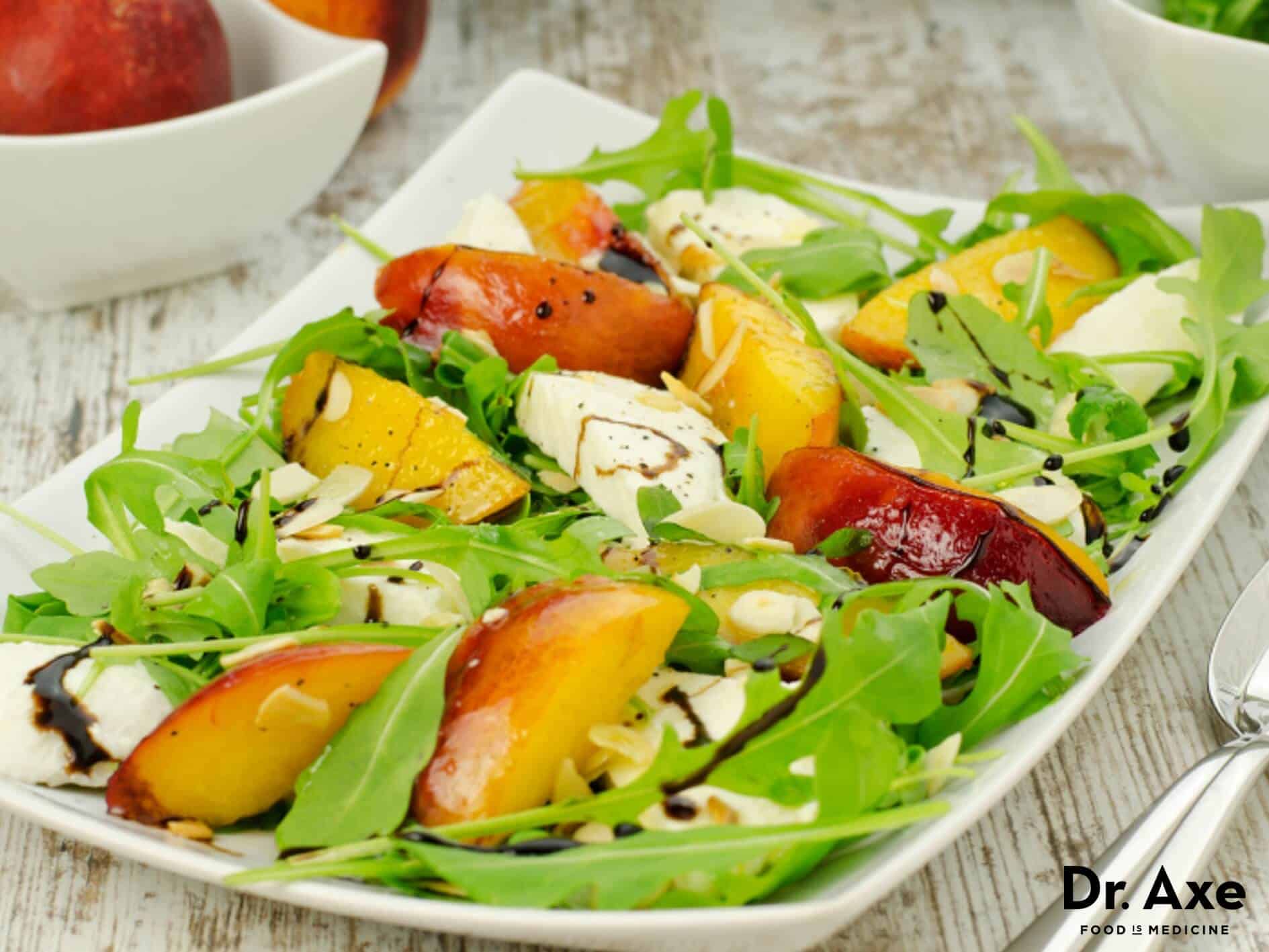 Peach Salad Recipe with Goat Cheese