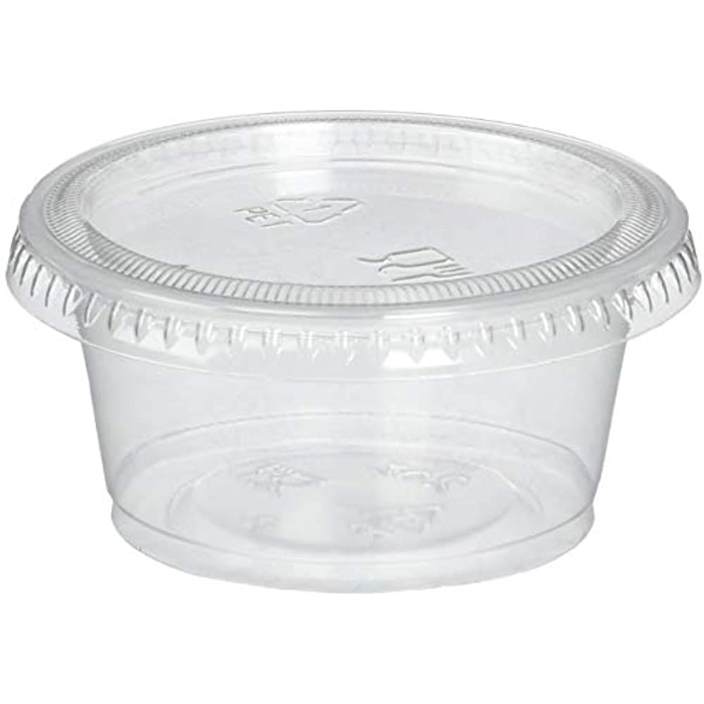 Plastic Portion Cups Lids 2 Oz. Pack Of 150 Jello Shot ...